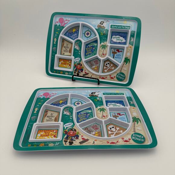 Fred's Dinner Winner Kids Meal Food Trays Pirate - Picture 1 of 13